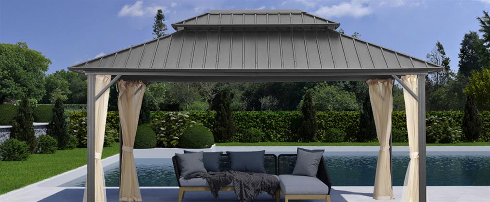 Garden gazebos with great flexibility and functionality