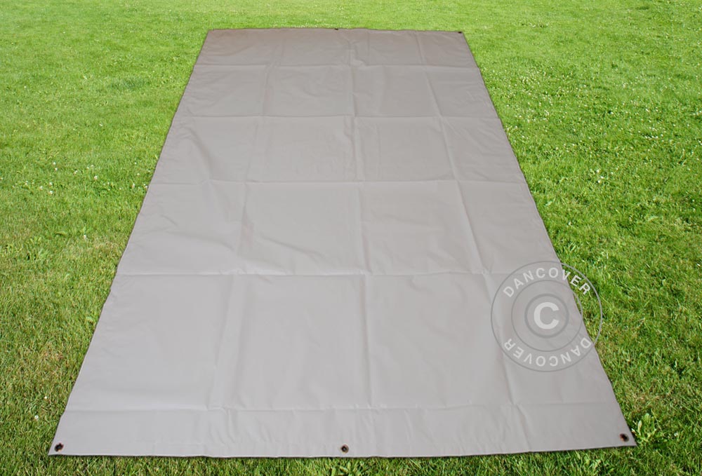 Cerada, pokrov za tlo 3,76x7,2m PVC, Siva