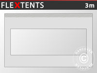 Sānsiena ar panorāmas logu priekš FleXtents, 3m, Sudraba