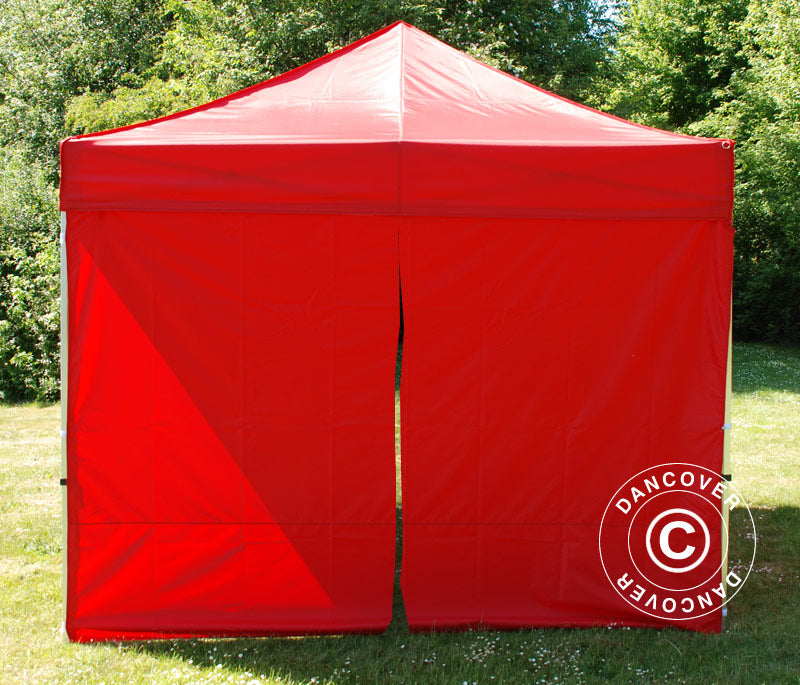 Külgseina komplekt Pop up aiatelk FleXtents 3x3m, Punane
