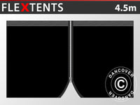 Kit parete laterale con cerniera per FleXtents, 4,5m, Nero