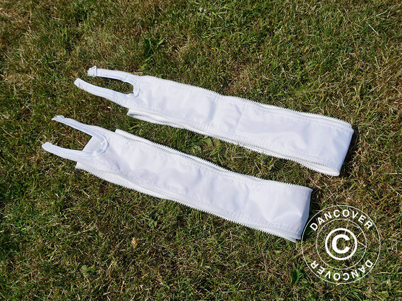 Verbindungsplane für FleXtents®-PRO-Faltzelt der 4m-Serie, weiß, 2 St.