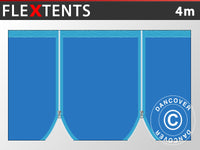 Külgsein lukkudega FleXtents, 4m, Sinine