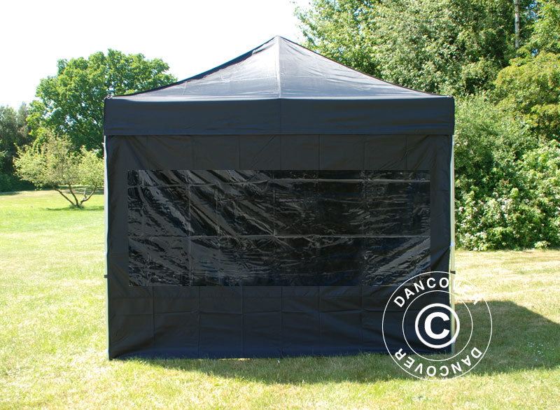 Sidewall kit for Pop up gazebo FleXtents 4x8 m, Black