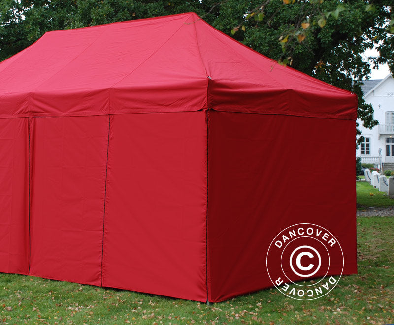 Sidewall kit for Pop up gazebo FleXtents 4x8 m, Red
