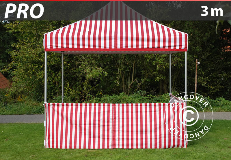 Demi paroi latérale pour FleXtents PRO, 3m, Rayé