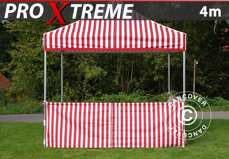 FleXtents PRO Xtreme bočna polustranica 4m, Prugasti