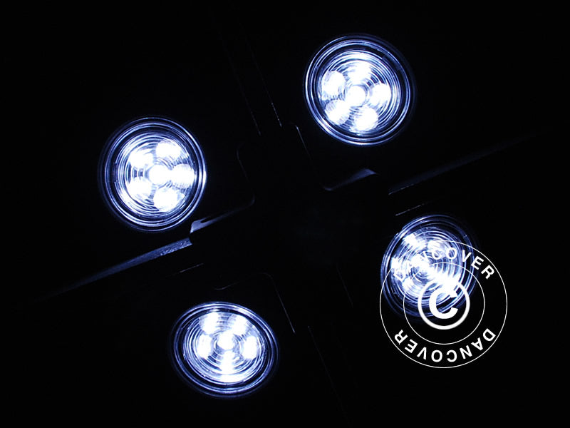 Parasol tuli Cleo, 24 LED-i