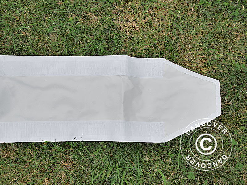 Dachrinne 6m, Weiß, für FleXtents