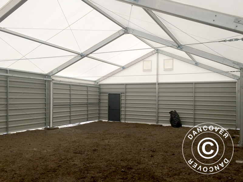 Metalinės durys pramoninėms sandėliavimo patalpoms Alu, 0,9x2m, Balta