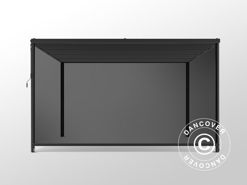 Sidewall screen f/pergola gazebo San Fernando, 4 m, Dark Grey