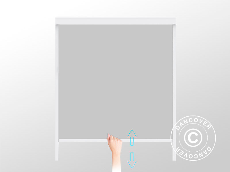 Seitenwände für bioklimatischen Pergola-Pavillon San Pablo, 3m, Weiß/Hellgrau