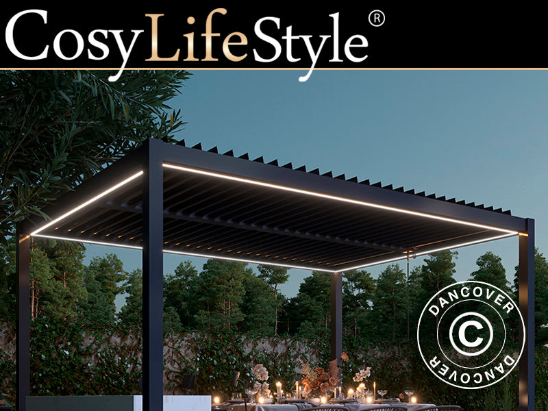 sonnensegel 3x3 led LED Light Warm White for Pergola SanPablo 3x3m – Order now
