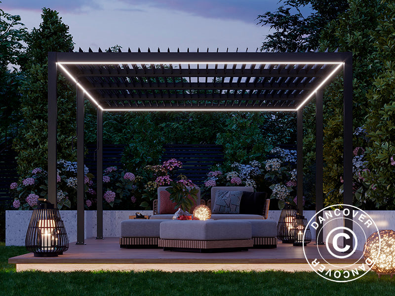 LED light strip for San Pablo pergola 3x5.8 m, 6 pcs., Warm white