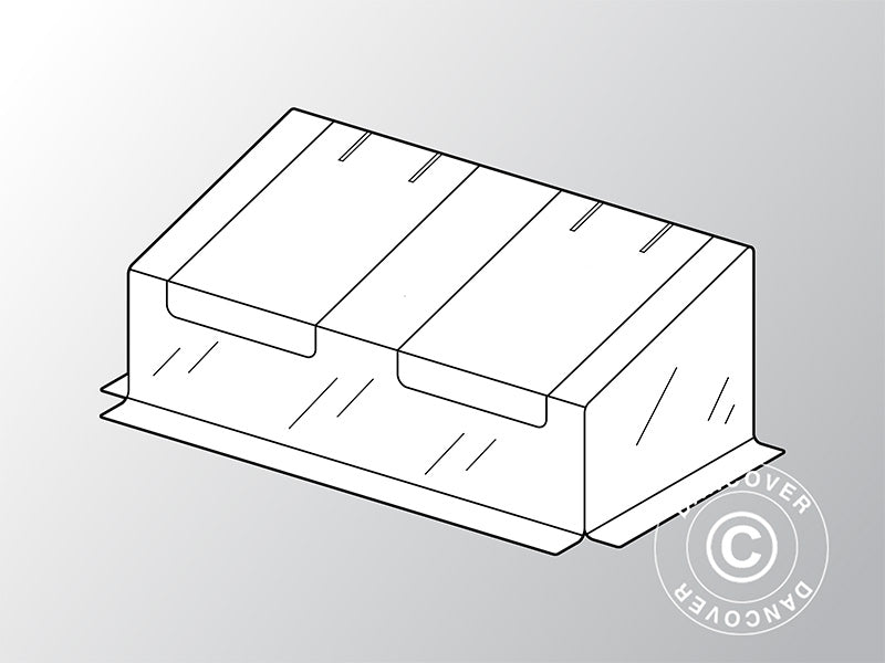 Housse pour mini-serre GH16040, 0,92x1,8x0,7m, PVC, Transparent RESTE SEULEMENT 1 PC
