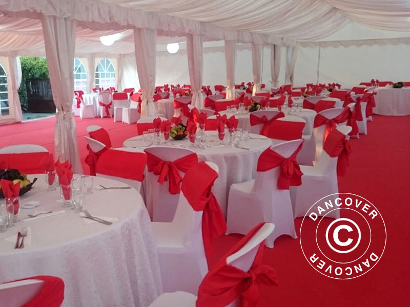 Marquee lining and leg curtain pack, White, for 6x14 m marquee Semi Pro Plus