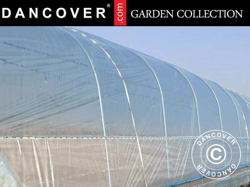 Cover for polytunnel greenhouse GH18410, 6x20x2.5 m, 100-micron PO Film, Transparent