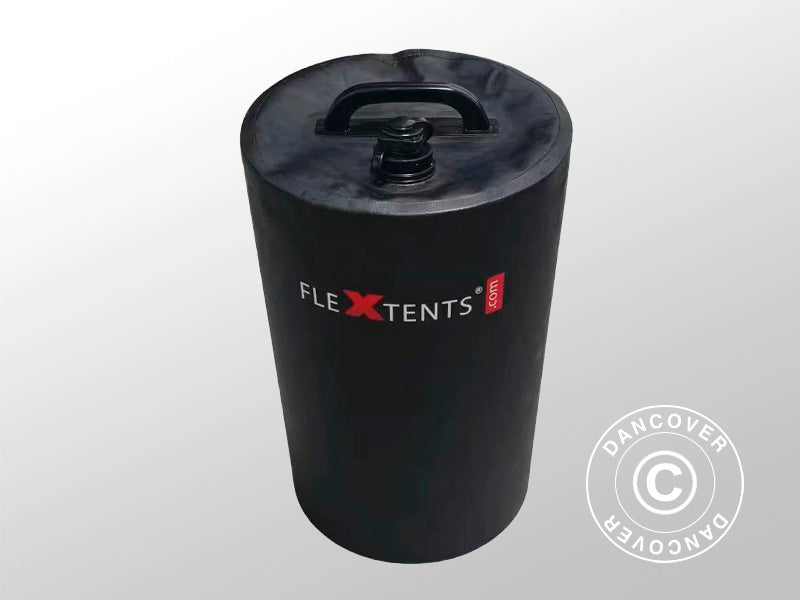 Weight bag for water f/ FleXtents© pop-up gazebos, 15 l, Black, 4 pcs.