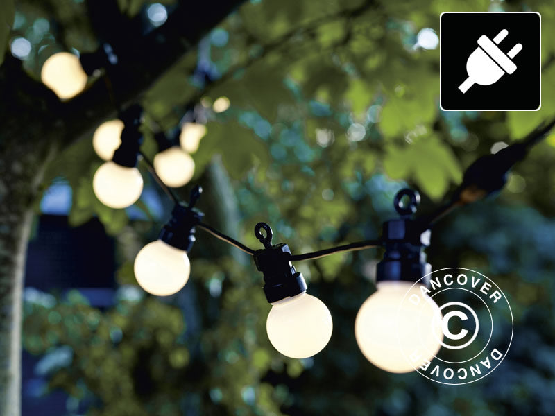 LED lampiņu Virtenes Starta Komplekts, Lucas, 3m, Melns/Matēts/Silti Balts