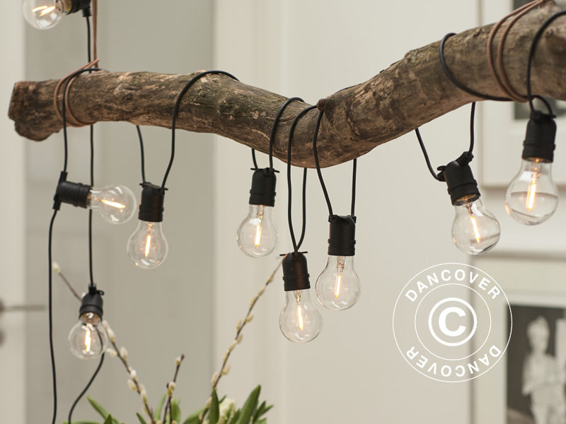 LED haldjatulede stardikomplekt, Tobias, 4,5m, Läbipaistev