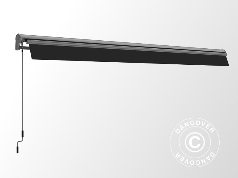 Awning w/Crank handle, 2.95x2.5 m, Grey/Grey Frame