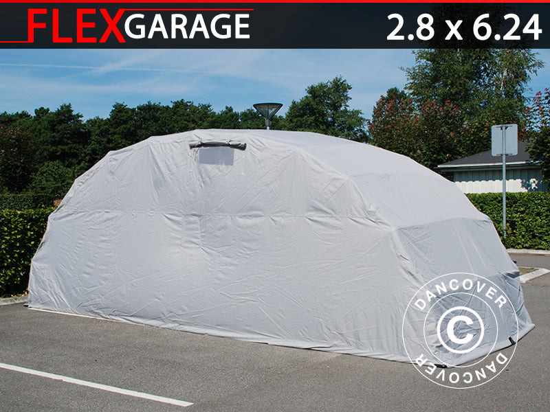 tente garage voiture pliable Dancover Car Cover Large 2.8x6.24x2.3m Grey – Order now