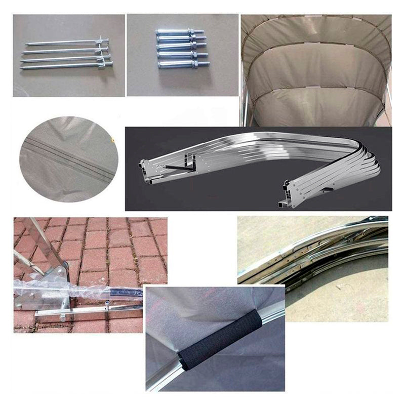 Saliekama Garāža (Mašīnai), 2,8x6,4x2,65m, Pelēks