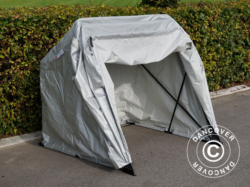 Garage pliant (Moto), 1,88x3,45x1,9m, Gris