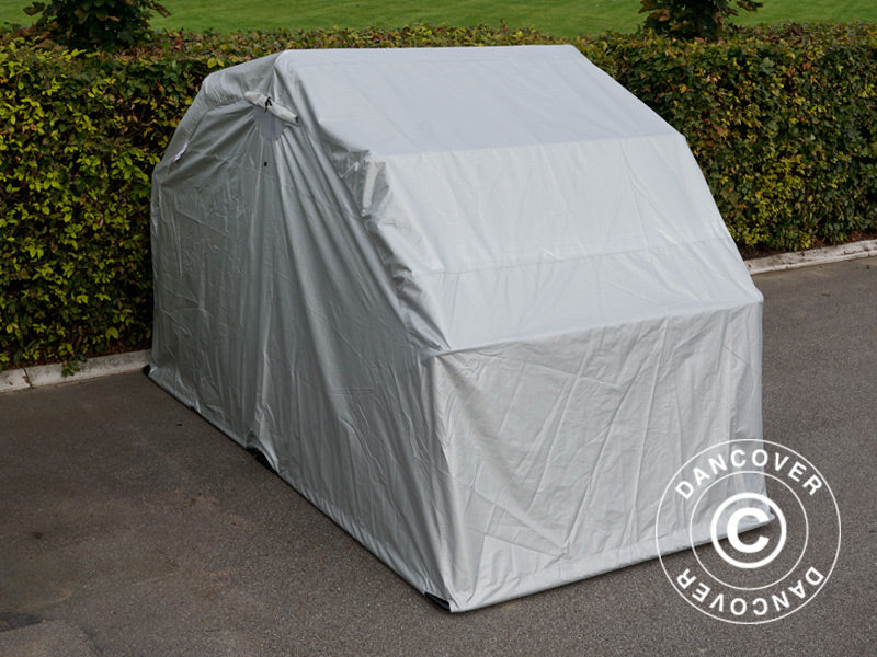 Garage pliant (Moto), 1,88x3,45x1,9m, Gris