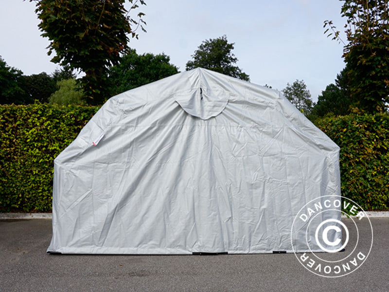Garage pliant (Moto), 1,88x3,45x1,9m, Gris
