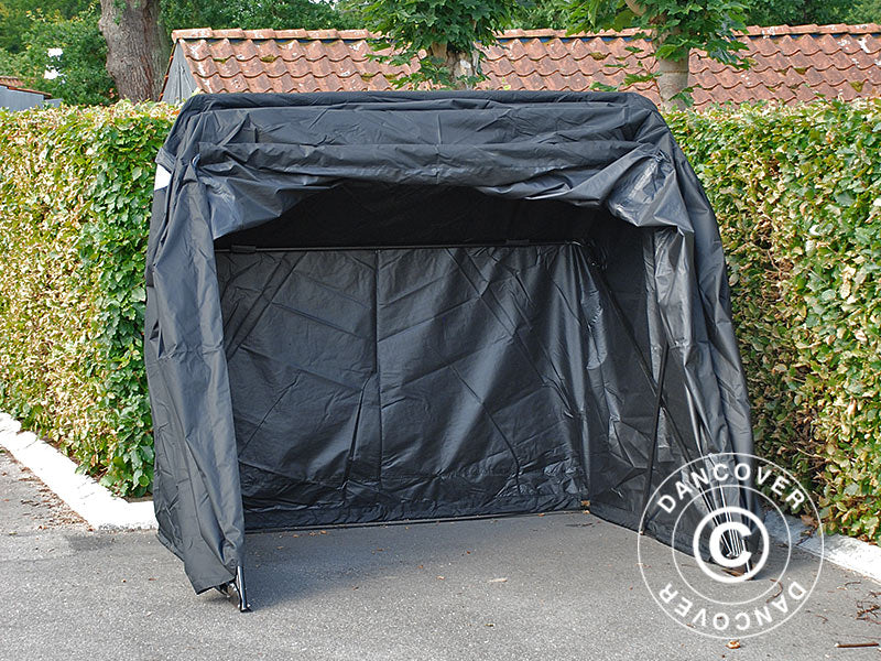 Garaje plegable (MC), 1,88x3,45x1,9m, Negro