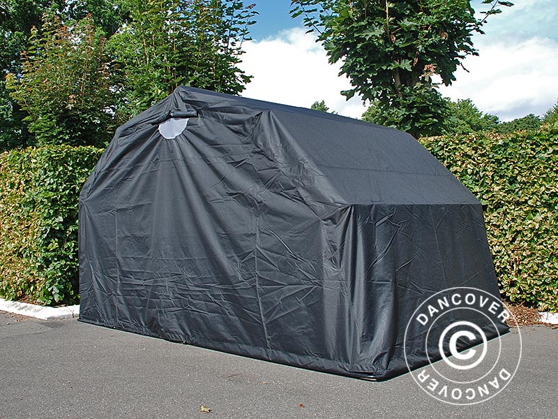 Garaje plegable (MC), 1,88x3,45x1,9m, Negro