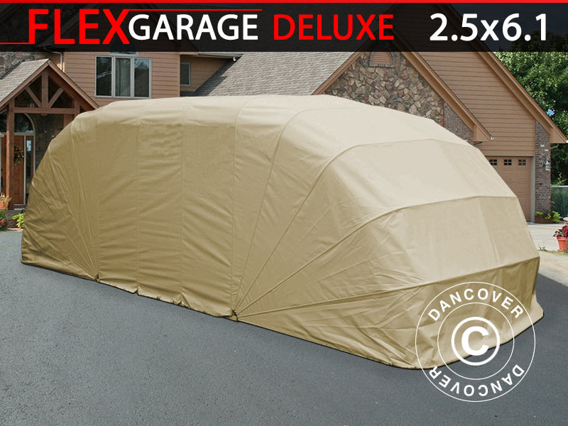 Faltgarage (Auto), ECO, 2,5x6,1x2m, beige