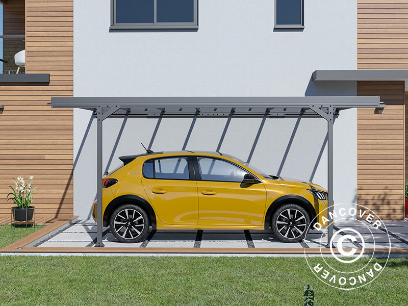 Lean-to carport Mistral Wall, 3.03x5.09x2.27 m, Anthracite