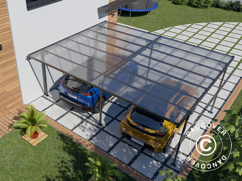 Doppelcarport Mistral Double, 6,06x5,09x2,27m, Anthrazit