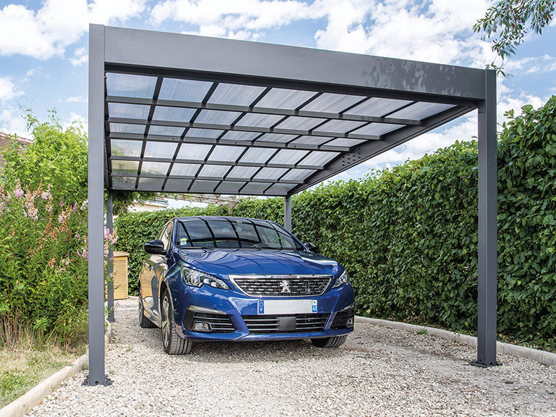Carport Libeccio, 3.26x5.09x2.34 m, Anthracite