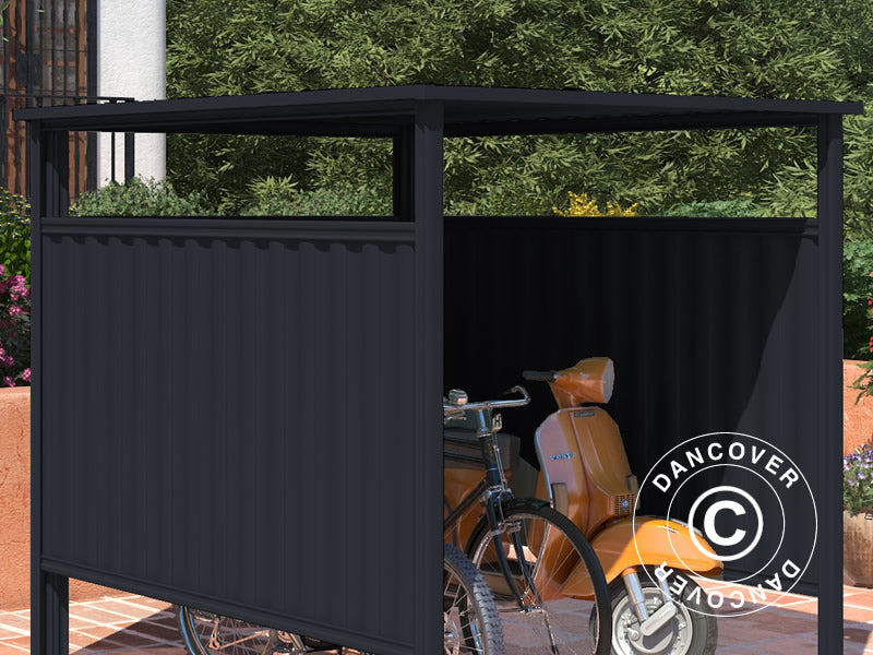 Fahrradunterstand 1,8x2,03x1,93m, 3,65m², anthrazit