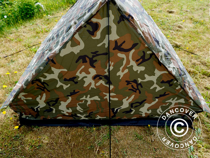 Camouflage tent Woodland MINI PACK, 2 persons