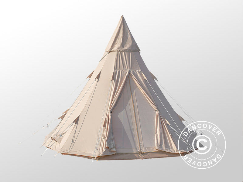 Glampingzelt, TentZing®, 5x5m, 5 Personen, Sand