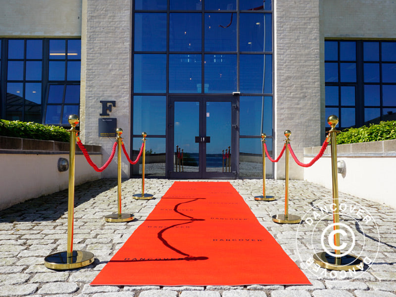 Red carpet runner w/print, 1.2x6 m