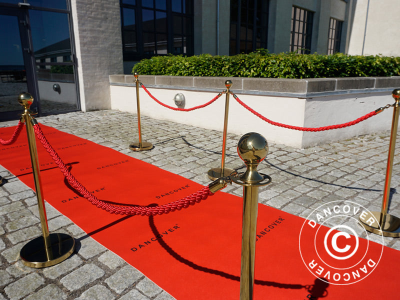 Tappeto rosso con stampa, 2,4x6m