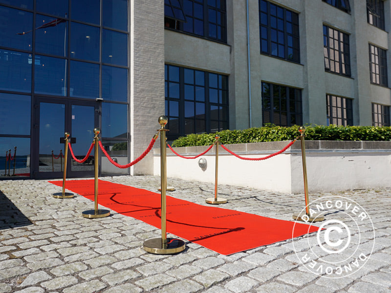 Tappeto rosso con stampa, 2,4x6m