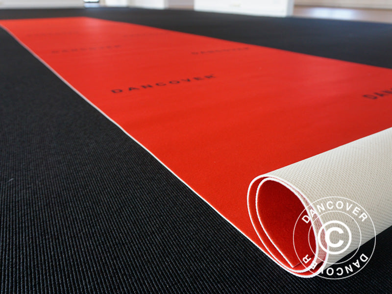 Tappeto rosso con stampa, 2,4x6m