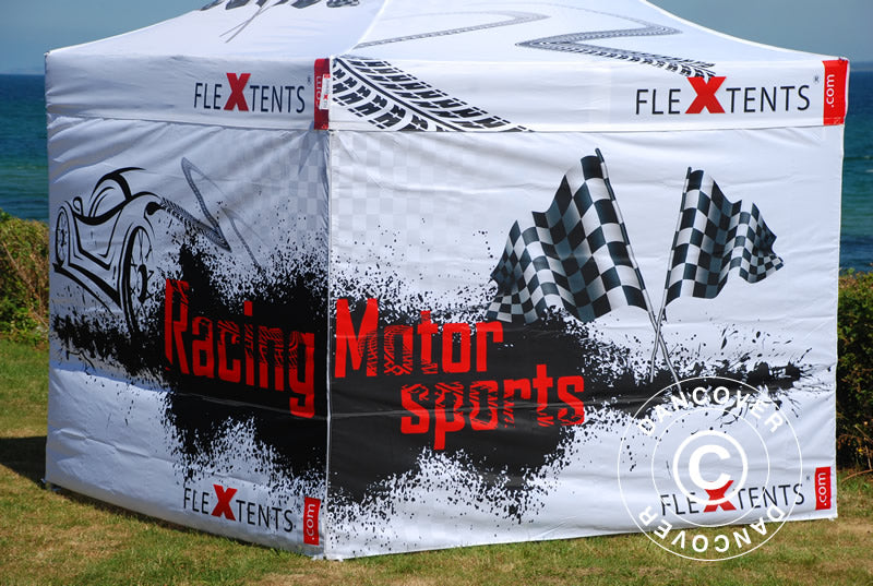 Zijwand met print 3m voor FleXtents PRO