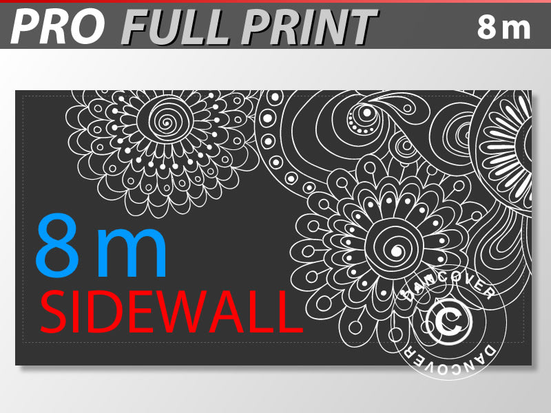 Muro lateral impreso de 8m para FleXtents PRO