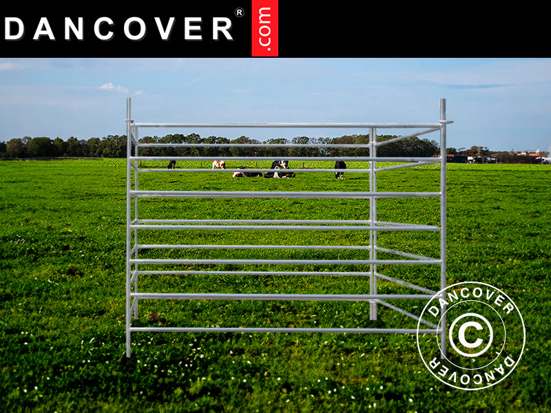 Tiergehege, 1,5x1,22m, 4 Stk., Silber