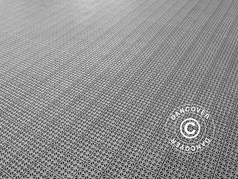 Plastic flooring Basic, Multiplate, Grey, 18.45 m²