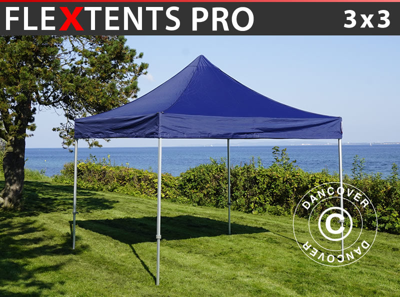 Faltzelt FleXtents Pro 3x3 m aus Aluminium