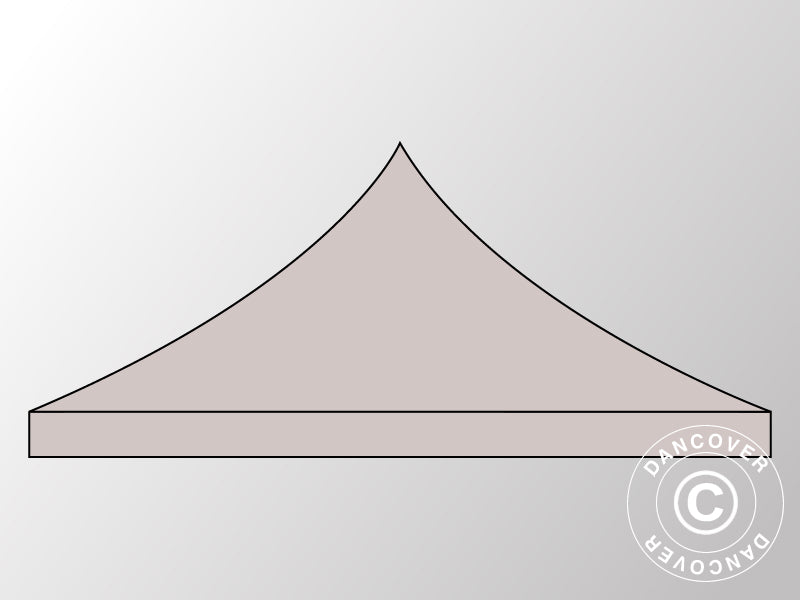 Dachplane FleXtents 3x3m Latte – Große Auswahl bei Dancover
