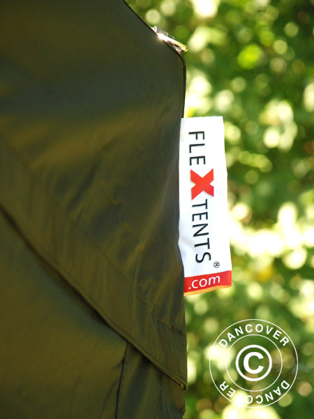 Pikateltta FleXtents PRO 3x3m Musta, sis. 4 sivuseinää